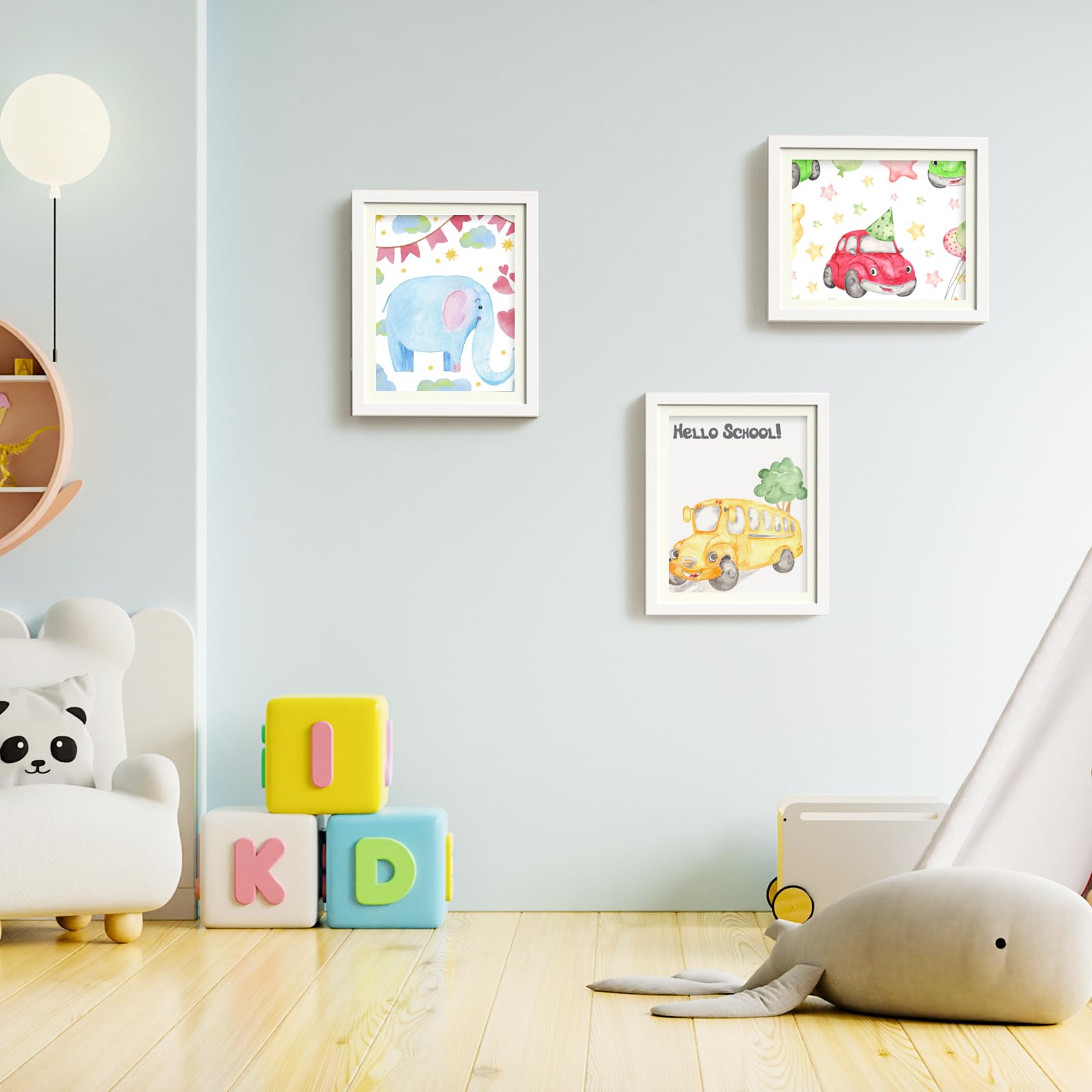 Hsypti Kids Art Frames, Kids Artwork Frames Changeable 8.5 x11 with Mat and 10 x12.5 Without Mat, Front Opening Holds 100 Drawings for Drawings, Artworks, Children Art Projects 4 Pack White