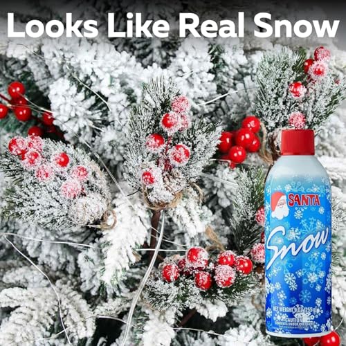Santa Snow Spray 13oz Artificial Christmas Tree Flocking - 1 Pack