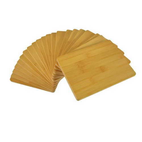 Set of 24, 8"X6" Bulk Wholesale Plain Blank Bamboo Cutting Boards, Mini Wood Charcuterie Platter, Serving Tray, Hot Mat for Customized, Personalized Engraving, Wall Art, Table Decor