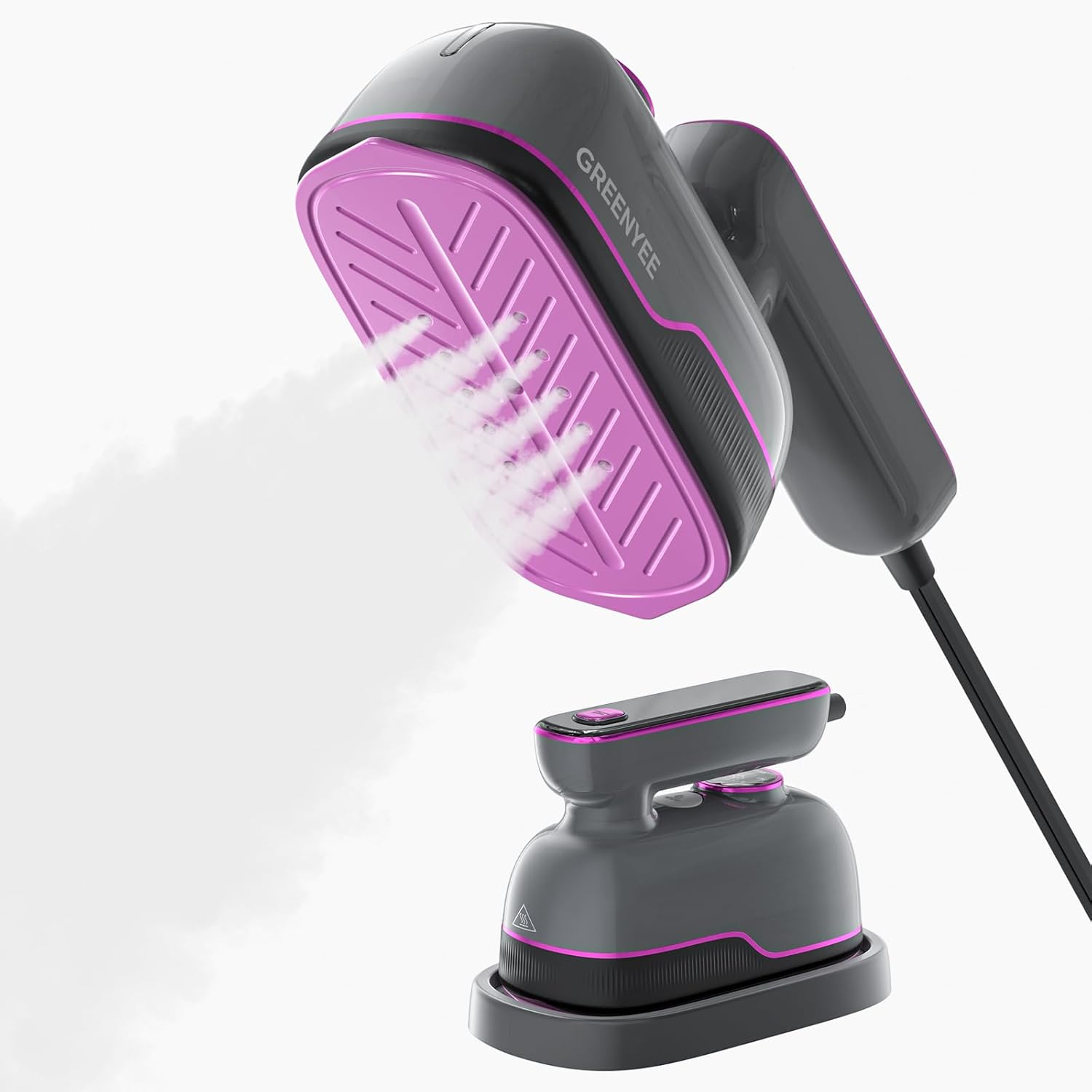 Skiennix Travel Steamer Iron - Portable Handheld Garment Steamer with 6 Smart Modes | 150ml Tank, Light Gray
