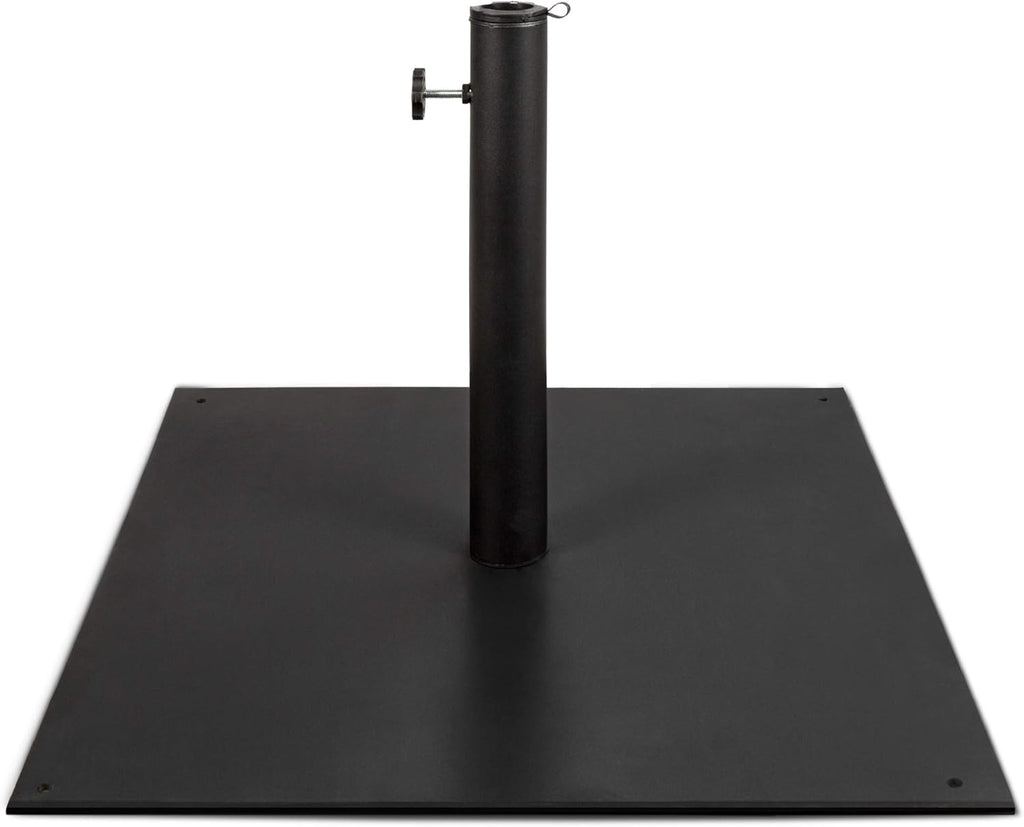 Best Choice Products 38.5lb Steel Umbrella Base - Square Weighted Patio Stand for Market Umbrellas | Black