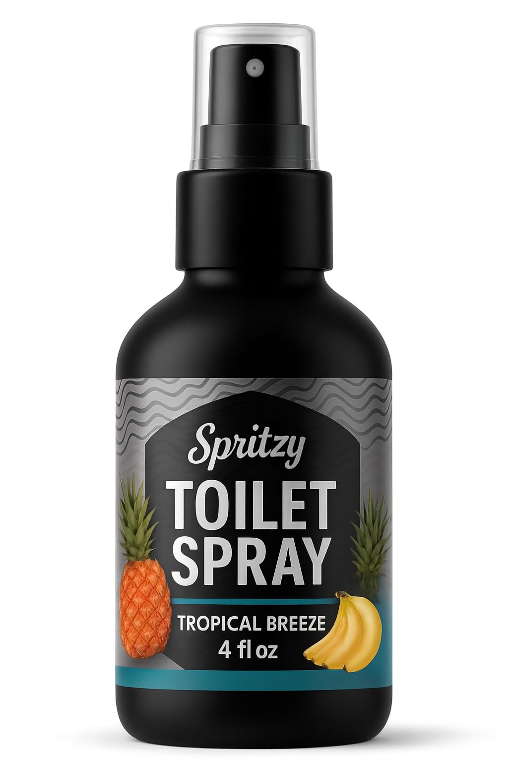 Toilet Spray (4 fl oz) | 600+ Sprays | Bathroom Spray w/Many Scents – Restroom & Bathroom Odor Eliminator – Essentials for a Fresh, Confident Bathroom (Tropical Breeze)