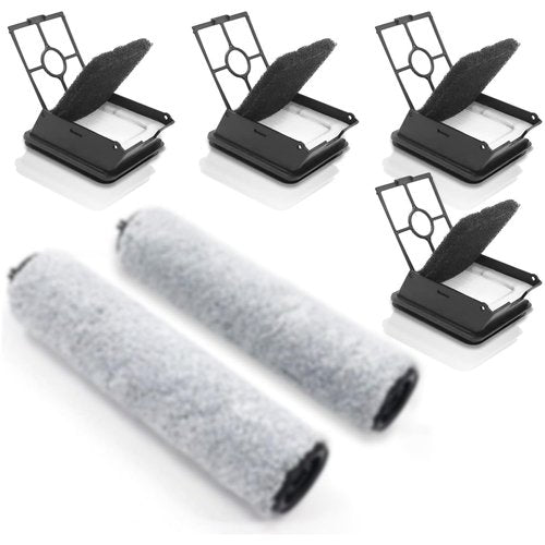 Laukowind Replacement Brush Roller Filter Set For Bissell HF3 3649A Vacuum Cleaner, Efficient Cleaner Filter Set Compatible with Bissell HF3, 2 Brush Roller and 4 Filters and 4 Sponges