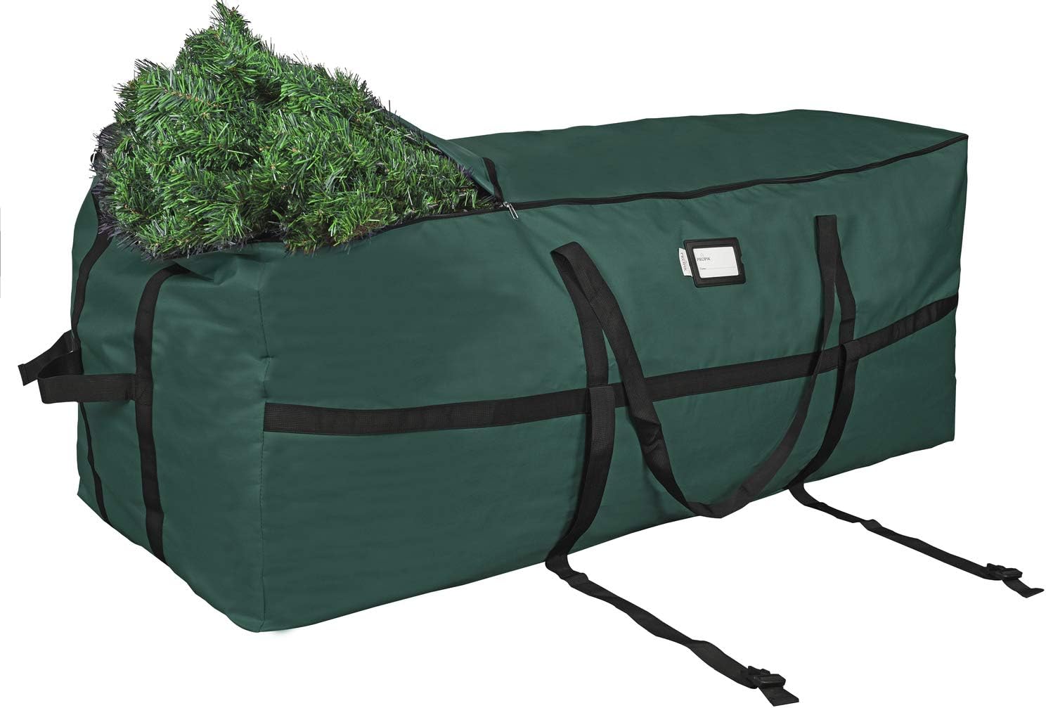 ProPik Christmas Tree Storage Bag - Heavy Duty Container for 9 Ft Disassembled Trees | 24" Height X 24" Width X 60" Length, Green