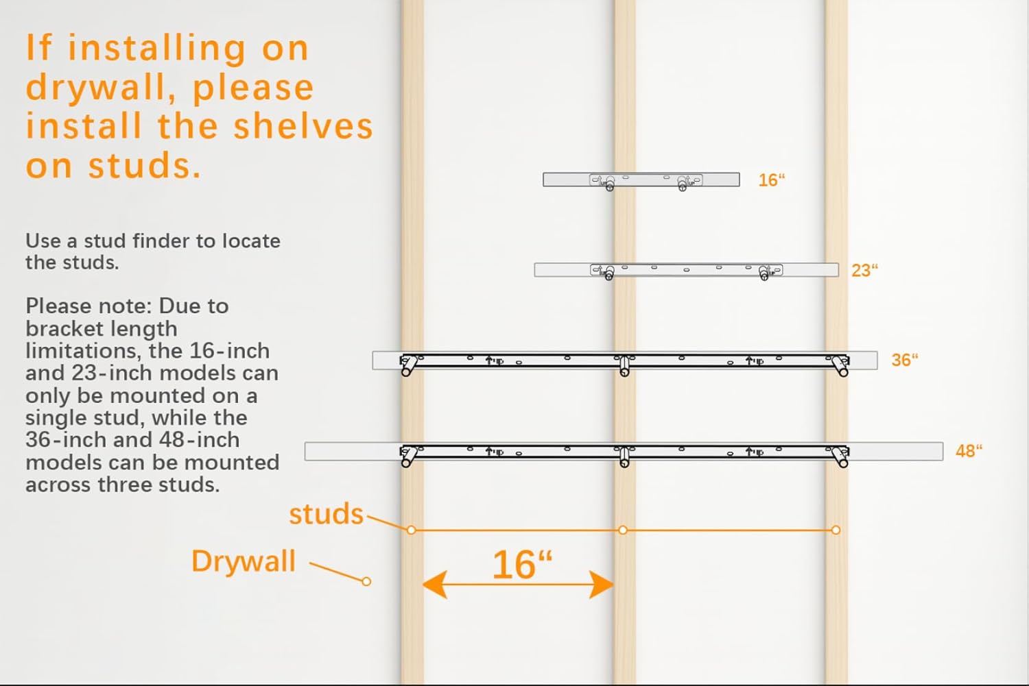 BAYKA Floating Shelves - 48-Inch Rustic Wood Wall-Mounted Shelves for Home Decor | Set of 2, Rustic Brown