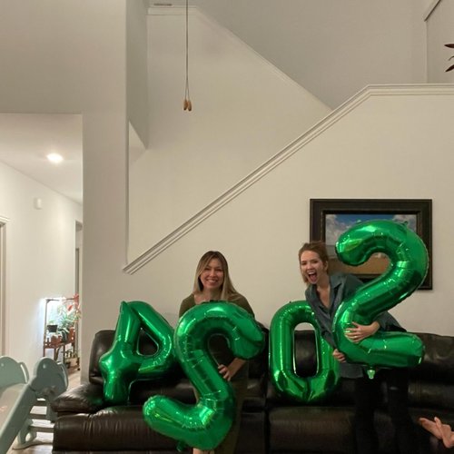40 Inch Dark Green Number 40 Balloon - Giant Foil Decoration for 40th Birthday Party