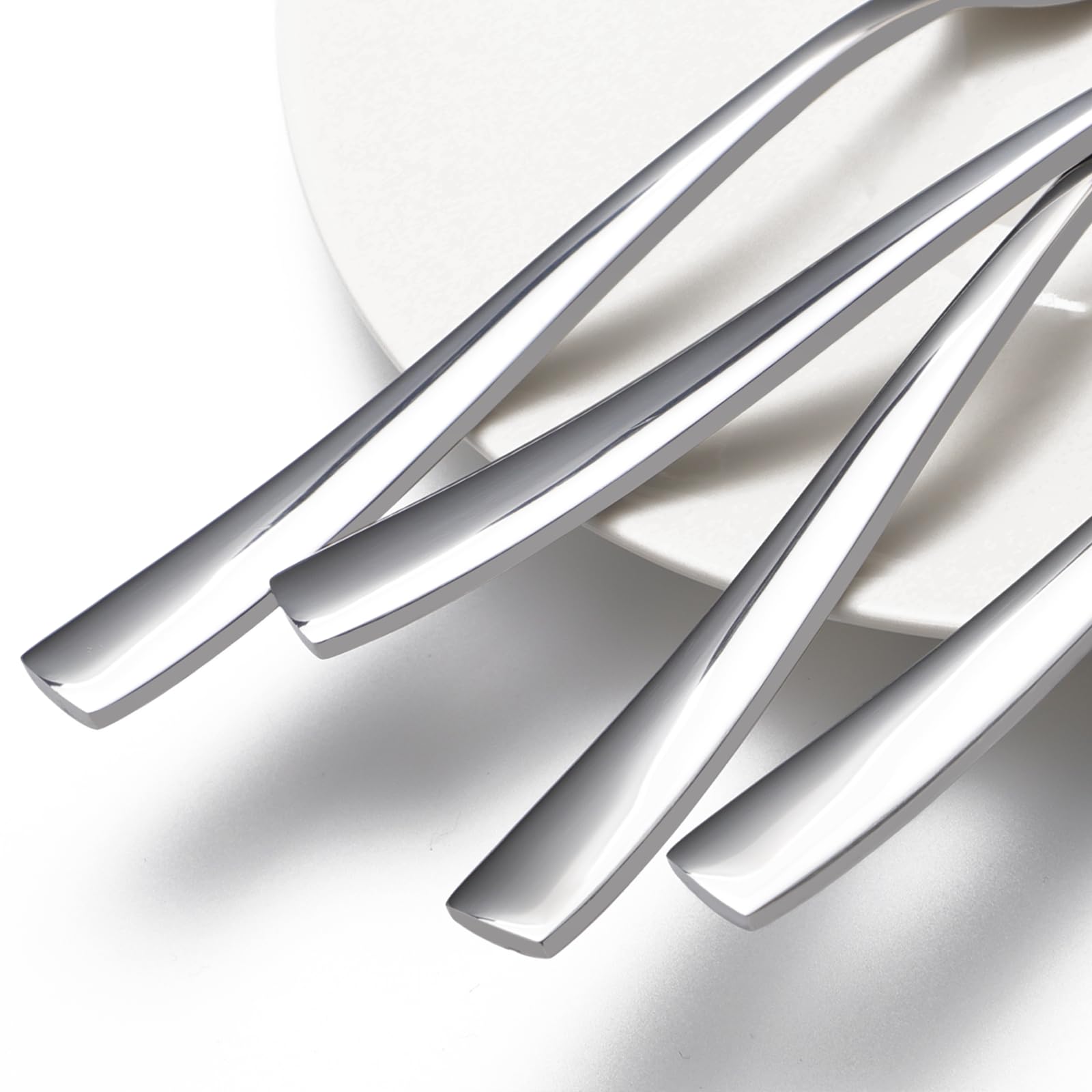 8-Piece Salad Forks Set, Food Grade Stainless Steel Silverware Dinner Fork, Flatware Forks Use for Home, Kitchen, Restaurant, Dishwasher safe - 7 Inches