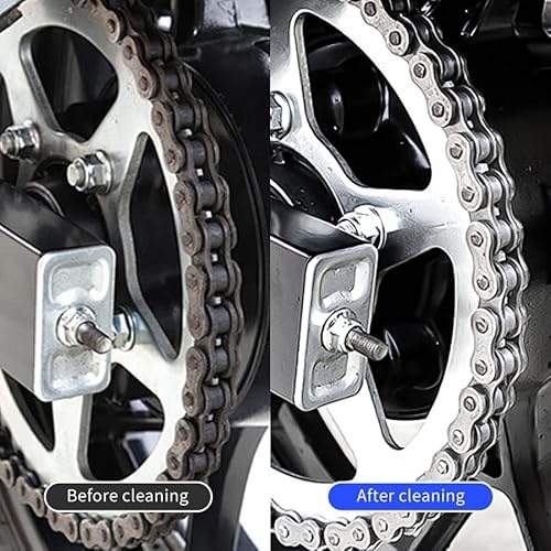 2 PCS Bike or Motorcycle Chain Washer,Grunge Brush Chain Degreaser for Bicycle Motorcycle Chain Brush, Universal Bicycle Chain Cleaning Brush Tool for Mountain Bike Heavy Duty Motorcycle £¬(Blue£¬Black)