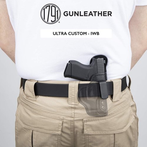 1791 GUNLEATHER Ultra Custom Holster for P238 & P938 - Leather IWB CCW Holster with Memory Lock - Right Handed - Fits Sig Sauer P238, Sig Sauer P938
