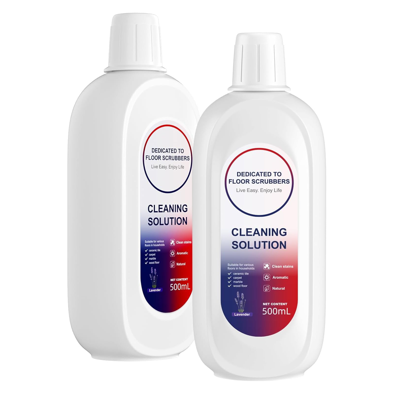 Floor Cleaning Solution Lavender Scent Compatible with Tineco Cleaning Solution, Residue & Streak Free, Suitable for All Robot Vacuum Cleaners and Wireless Wet Dry Dual-Use Vacuum Cleaners