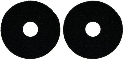 BISSELL BigGreen Commercial 437.071BG Strip Pad for BGEM9000 Easy Motion Floor Machine, 12", Black (Pack of 2)