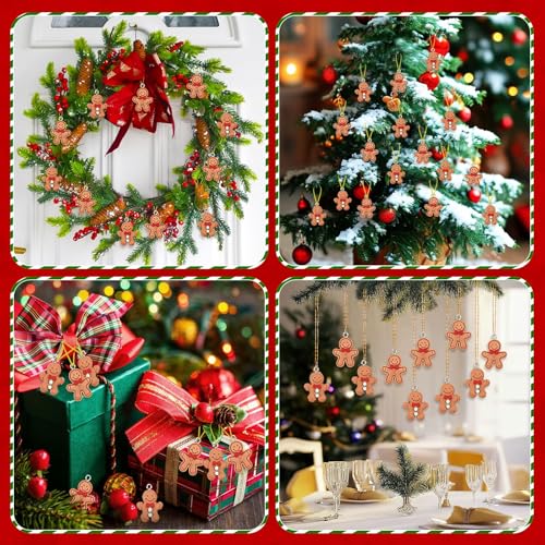48Pcs Mini Gingerbread Man Christmas Ornaments Tree Decorations - Variation of THIS listing