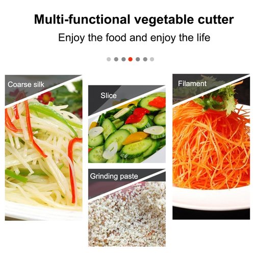 Cheese Grater, 4 Sides Handheld Box Grater, Manual Ergonomic Kitchen Food Shredder, Multi-Function Vegetable Slicer for Carrot, Veggie, Potato(COLOR:silver)