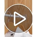 LADYMOON Adhesive Shower Curtain Rod Holder, 4 Pack Transparent Tension Bracket
