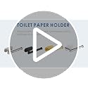 Self-Adhesive Toilet Paper Holder - Eolax Brushed Nickel, No Drilling