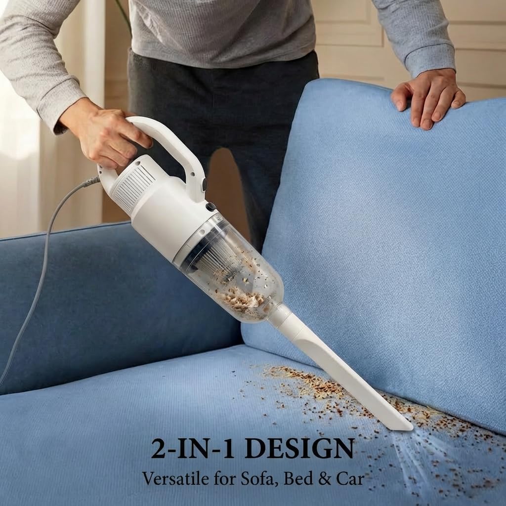 Skiennix Lightweight Corded Stick Vacuum Cleaner - 2-in-1 Handheld with HEPA Filter & Floor Brush | 13 ft Power Cord