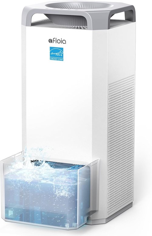 Afloia Humidifier - 2-in-1 Mist-Free Evaporative Humidifier & Air Purifier | 5L Top Fill Tank, Humidity Sensor, 24H Timer