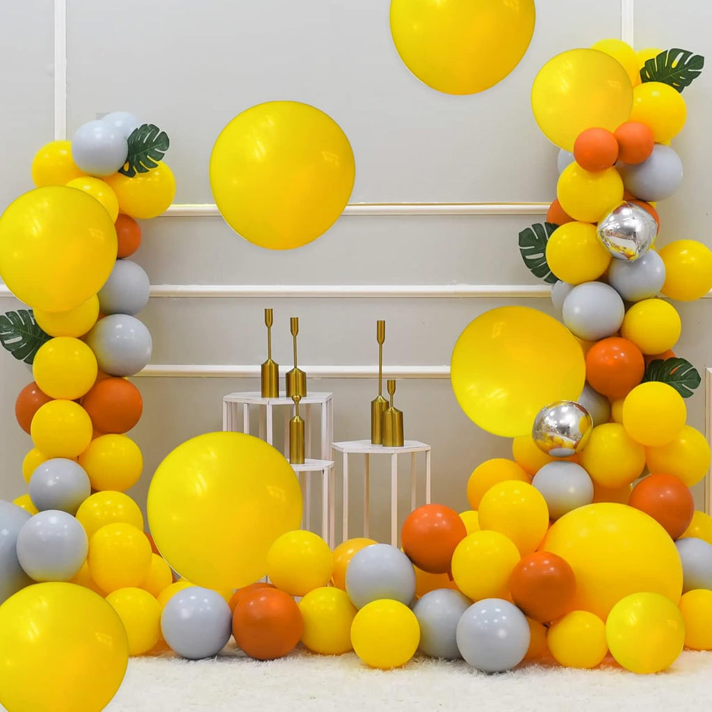 Yellow Latex Balloons by [Brand Name] - 110pcs 12-Inch for Birthday Parties & Baby Showers
