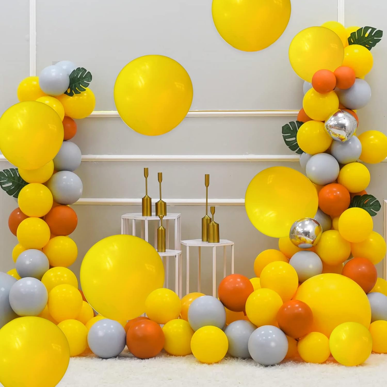 Yellow Latex Balloons by [Brand Name] - 110pcs 12-Inch for Birthday Parties & Baby Showers