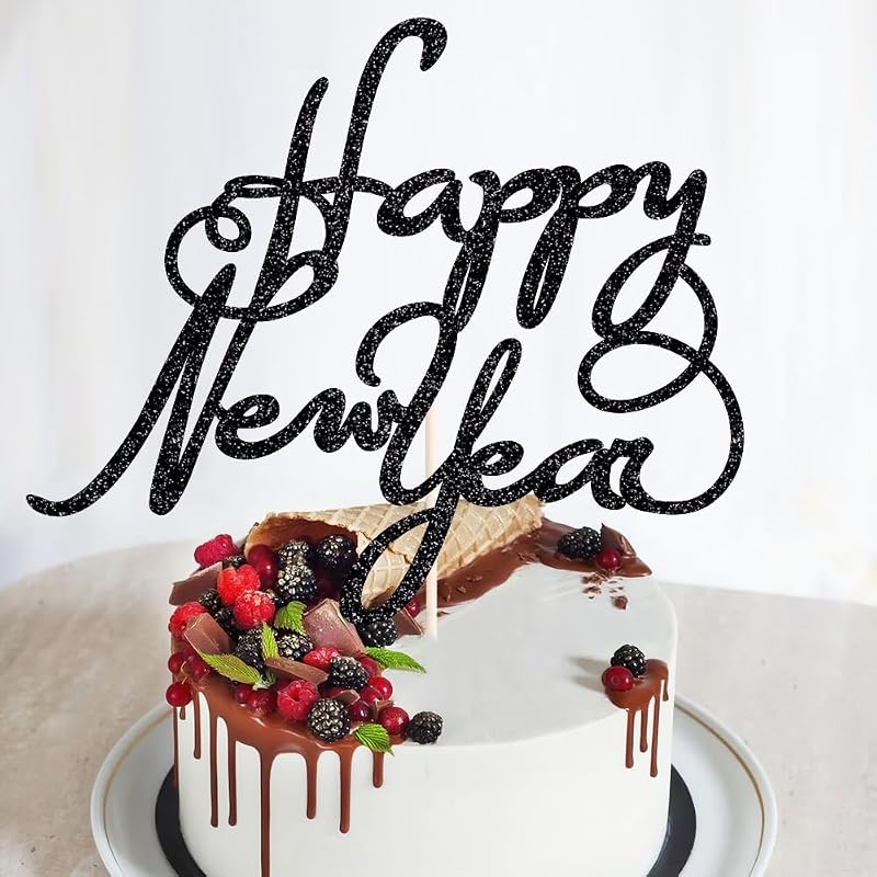 Happy New Year 2026 Cake Topper