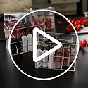 Acrylic Lipstick Organizer with 18 Slots and Dust Cover