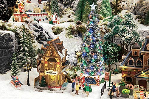 Christmas Village Figurine Sledding with Dad - Lemax Holiday Collectible