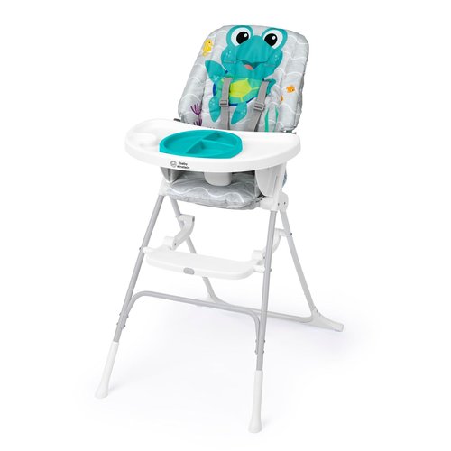 Baby Einstein Ocean Explorers High Chair - Compact Folding Design with Water Mat & 5-Point Harness for Ages 6 Months+