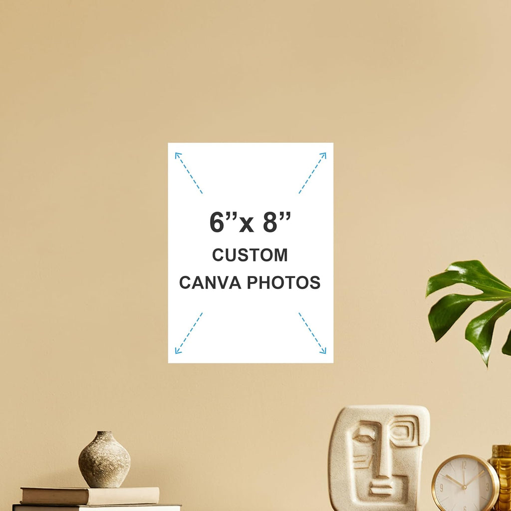 WayToLight Personalized Canvas Prints - Custom Framed Wall Art for Home Decor | Ideal Christmas Family Gifts (6x8 in)