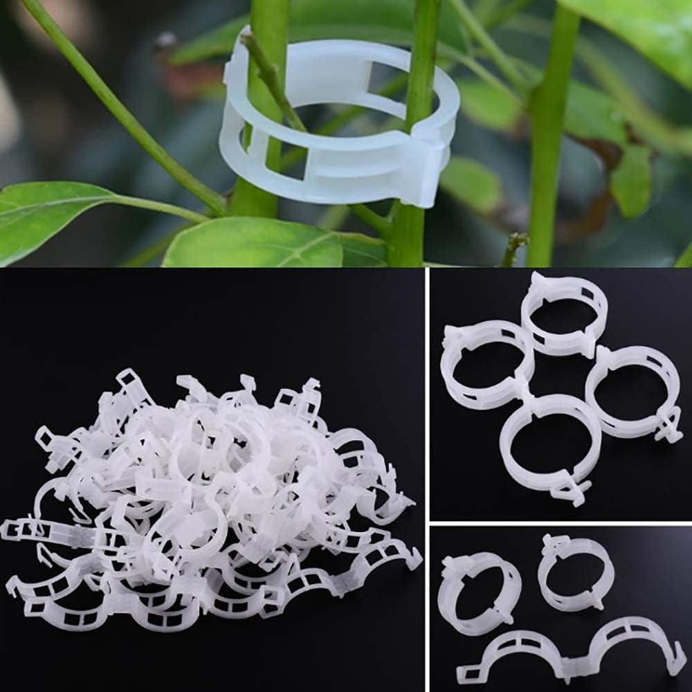 Skiennix Plant Support Clips - 100PCS Garden Clips for Tomatoes, Vines & Trellis - Durable Fastening Tools
