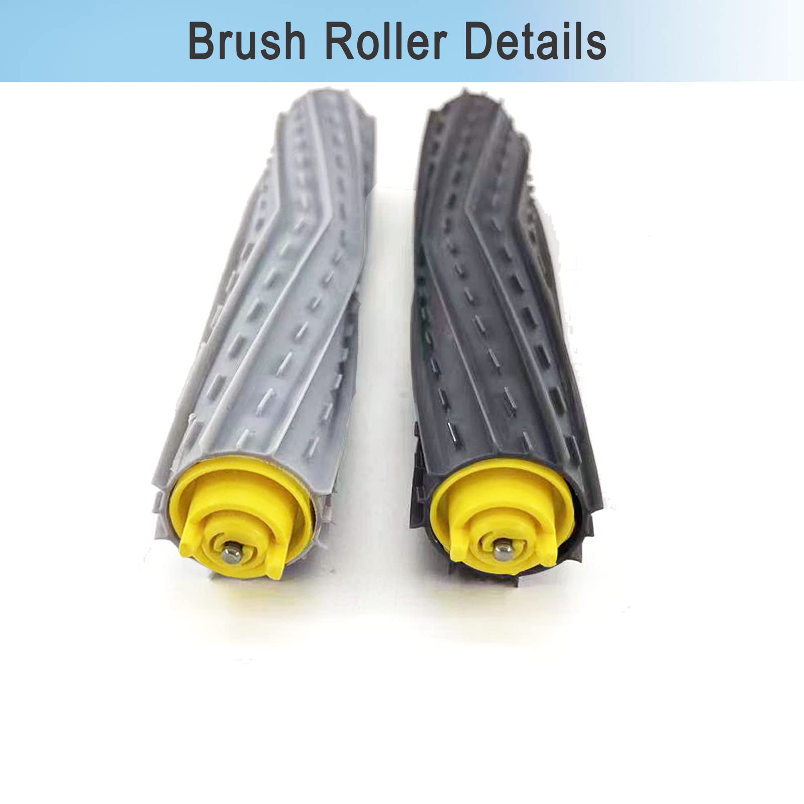 Replacement Parts Accessories for Roomba 800 900 Series 805 860 870 871 880 890 960 980 985 891 960 961 964 980 981 Vacuum 4 Sets Multi-Surface Rubber Brush Roller Replacement Parts