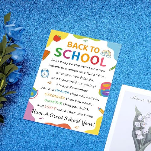 First Day of School Card for Kids - Kindergarten to 8th Grade
