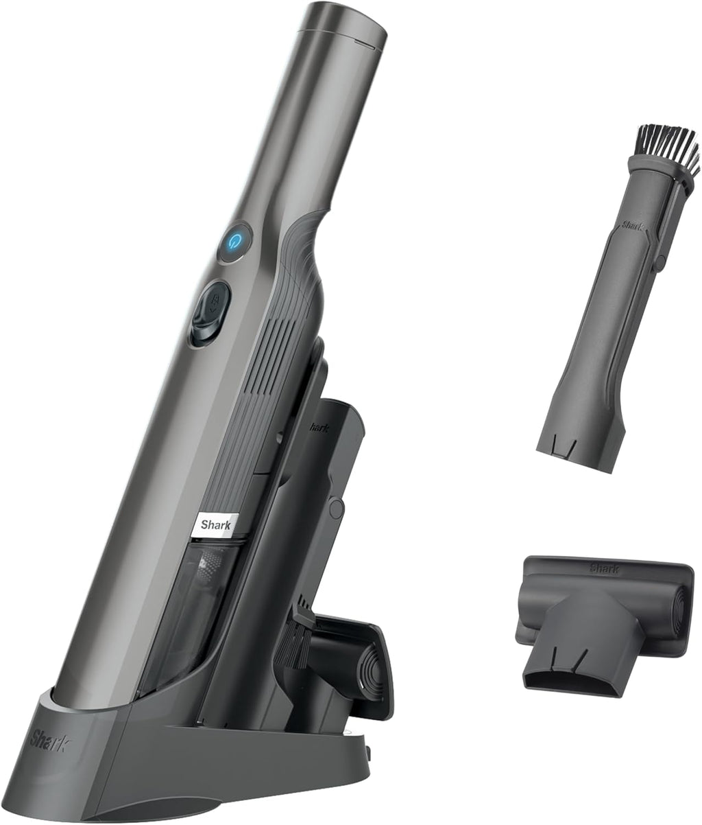 Shark WV201 WANDVAC Handheld Vacuum - Lightweight 1.4 lbs with Powerful Suction & Charging Dock | Graphite Slate