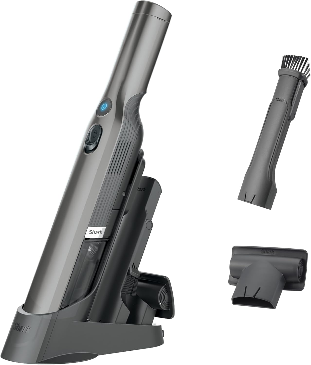 Shark WV201 WANDVAC Handheld Vacuum - Lightweight 1.4 lbs with Powerful Suction & Charging Dock | Graphite Slate