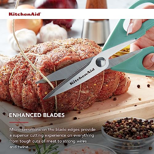 KitchenAid All Purpose Kitchen Shears 8.72 Inch with Protective Sheath - Aqua Sky, 1 Pack