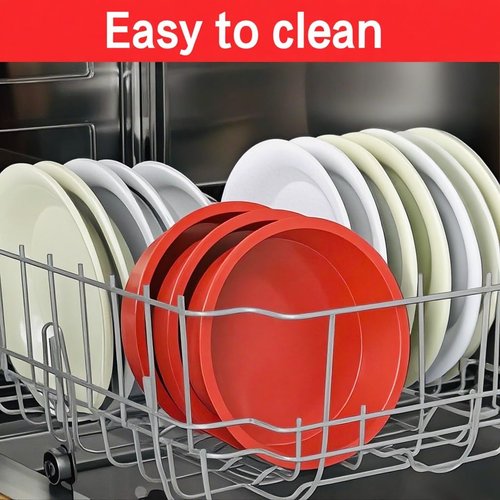 AVIDON 8 inch Cake Pans- Silicone Round Cake Molds for Layer Cake, Cheese Cake and Chocolate Cake, Non-stick and dishwasher safe silicone baking pans (1)