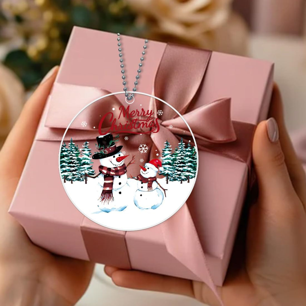 Snowman Christmas Ornaments 2025 - Unique Acrylic Ornaments for Tree Decor | Perfect Gifts for Women