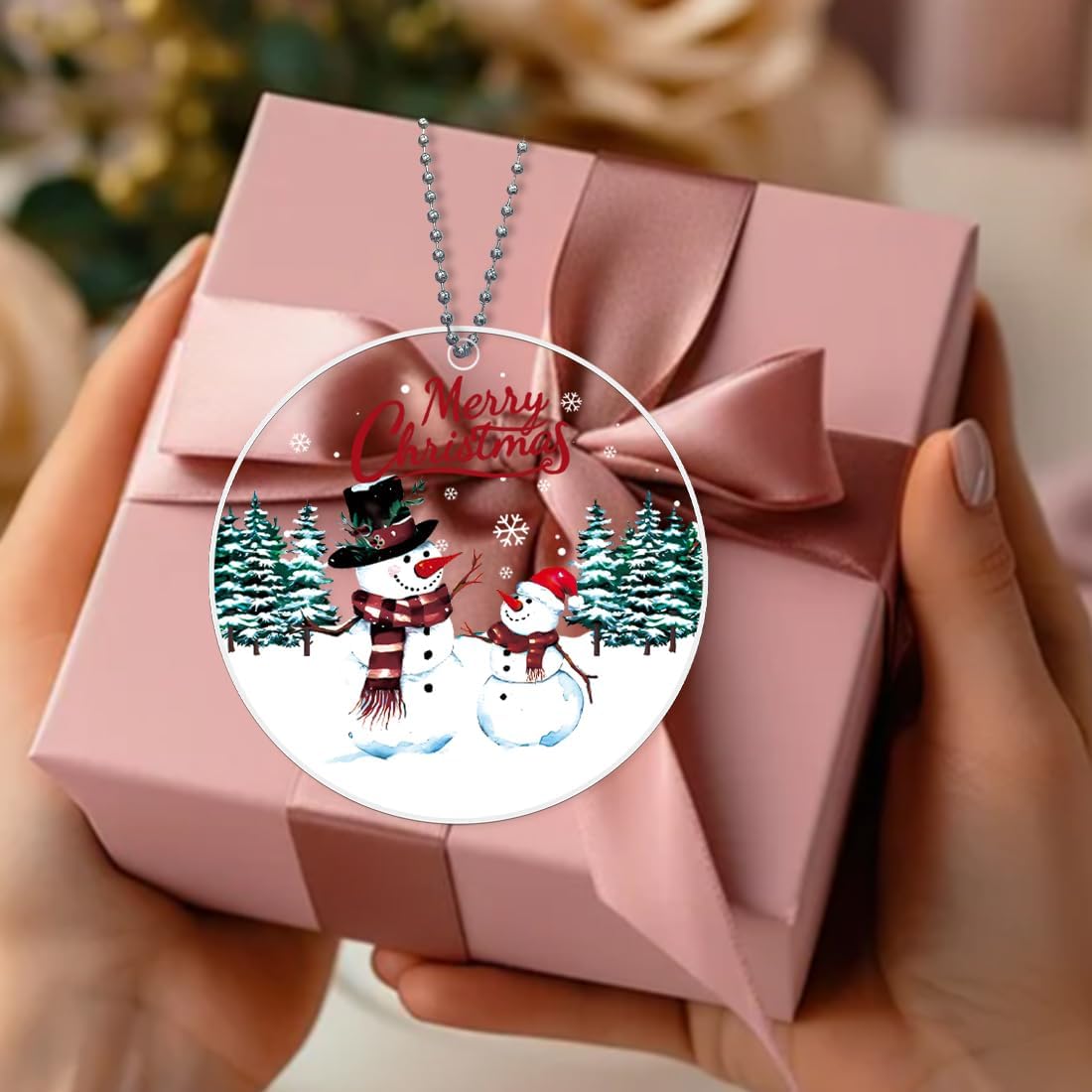 Snowman Christmas Ornaments 2025 - Unique Acrylic Ornaments for Tree Decor | Perfect Gifts for Women