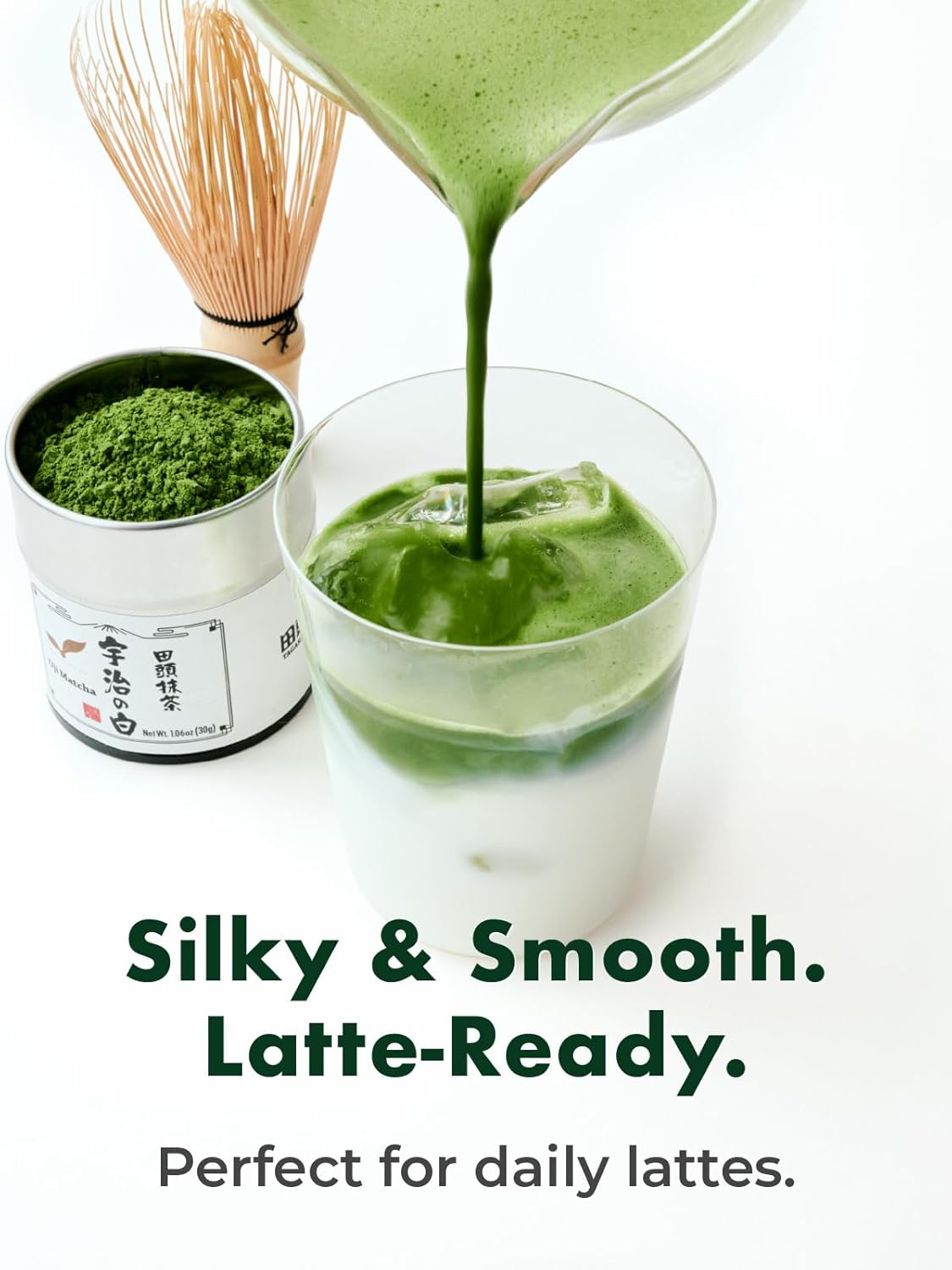 TAGASHIRA CHAHO Uji Matcha Green Tea Powder - Authentic Ceremonial Grade, First Harvest, 30g/1.06oz | 100% Japan