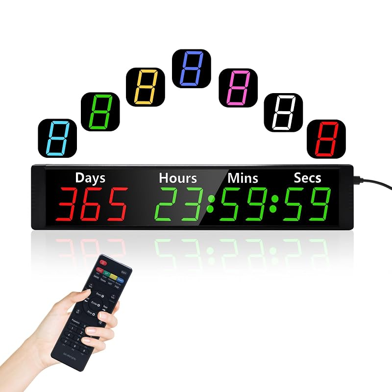 TimeRider 3-in-1 Digital Countdown Clock with Calendar, Timer and Remote