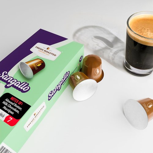 Fresh Roasted Coffee Espresso Pods - Italian Craft Variety for Nespresso OriginalLine | 120 Recyclable Aluminum Capsules