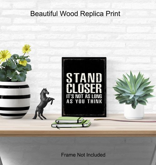 Funny Quotes Bathroom Posters by Rustic Typography | Black & White Wall Art for Men’s Bath