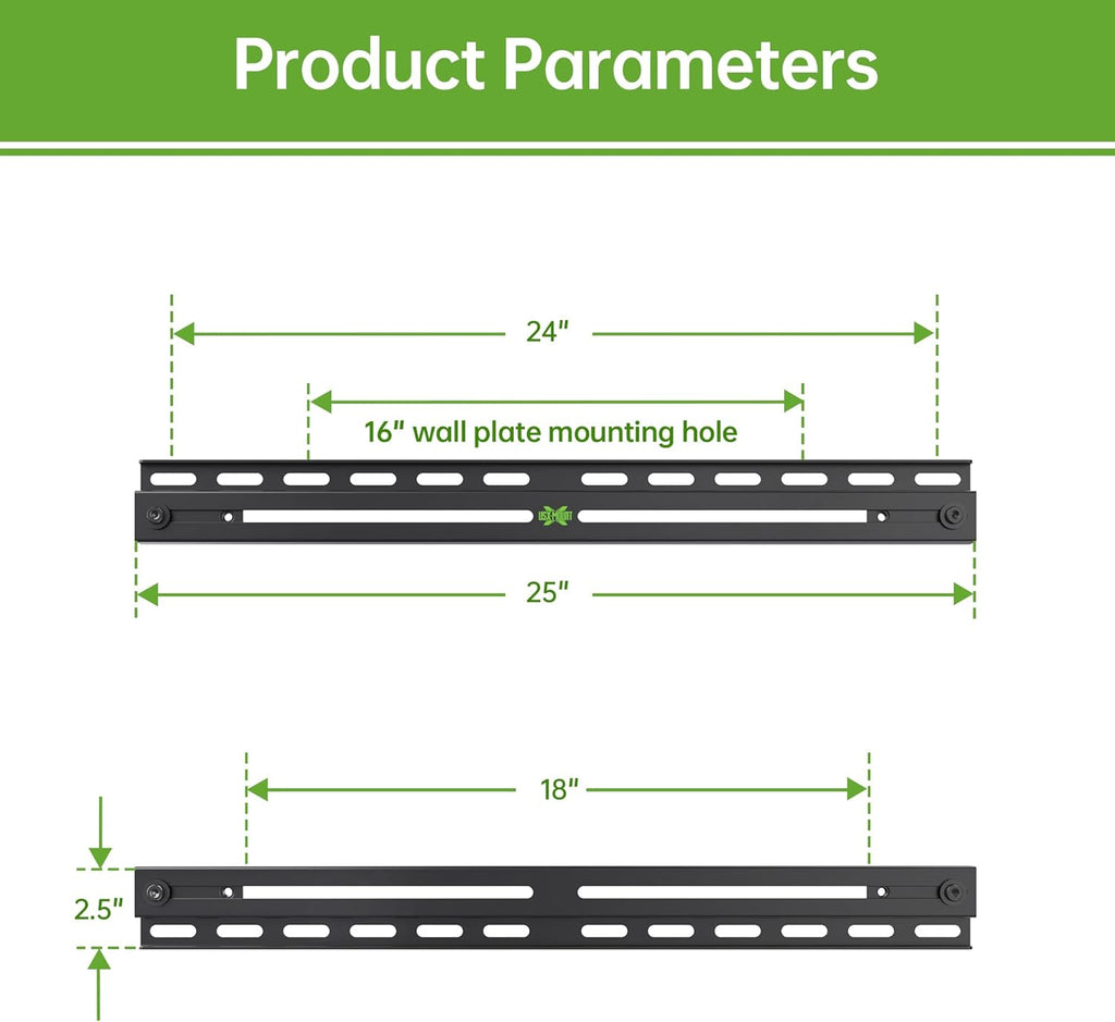 USX MOUNT TV Mount Extension Bracket - Easy Centering for 16-24 Inch Wood Studs | Max Load 154LBS