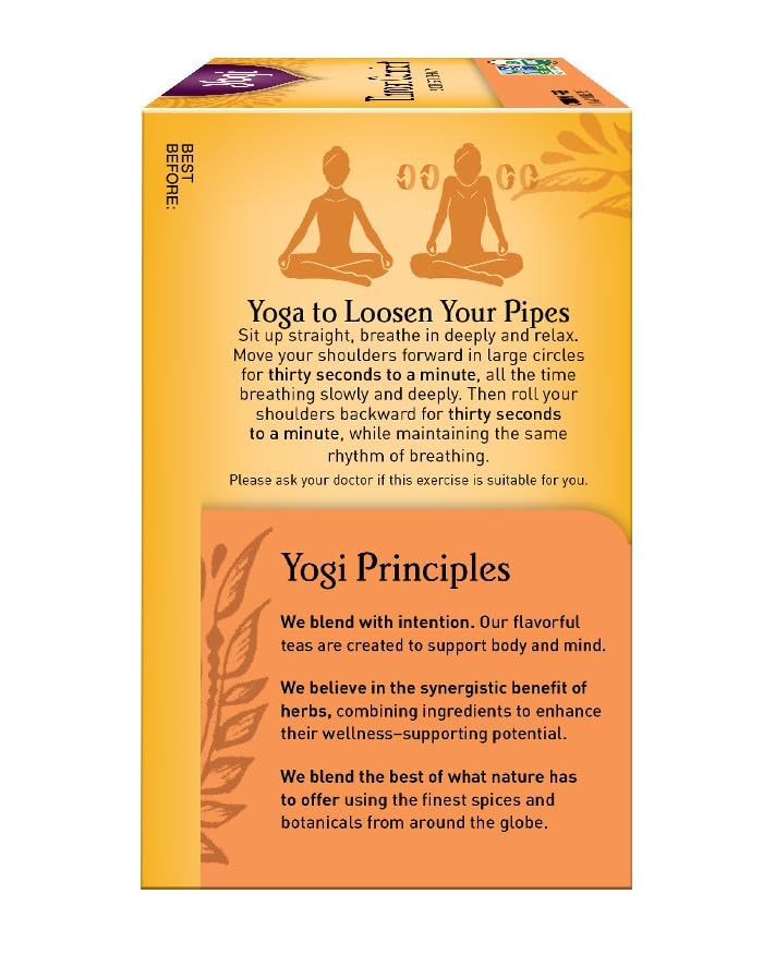 Yogi Organic Throat Comfort Herbal Tea - 16 Count