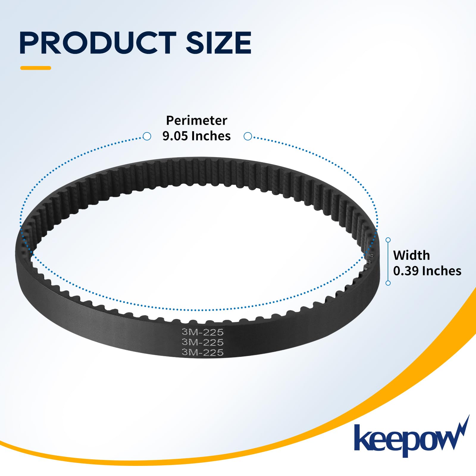 KEEPOW DC17 Replacement Belt Part 911710 01 02 Compatible with Dyson DC17 Animal Absolute Vacuum Cleaner, 4 Pack