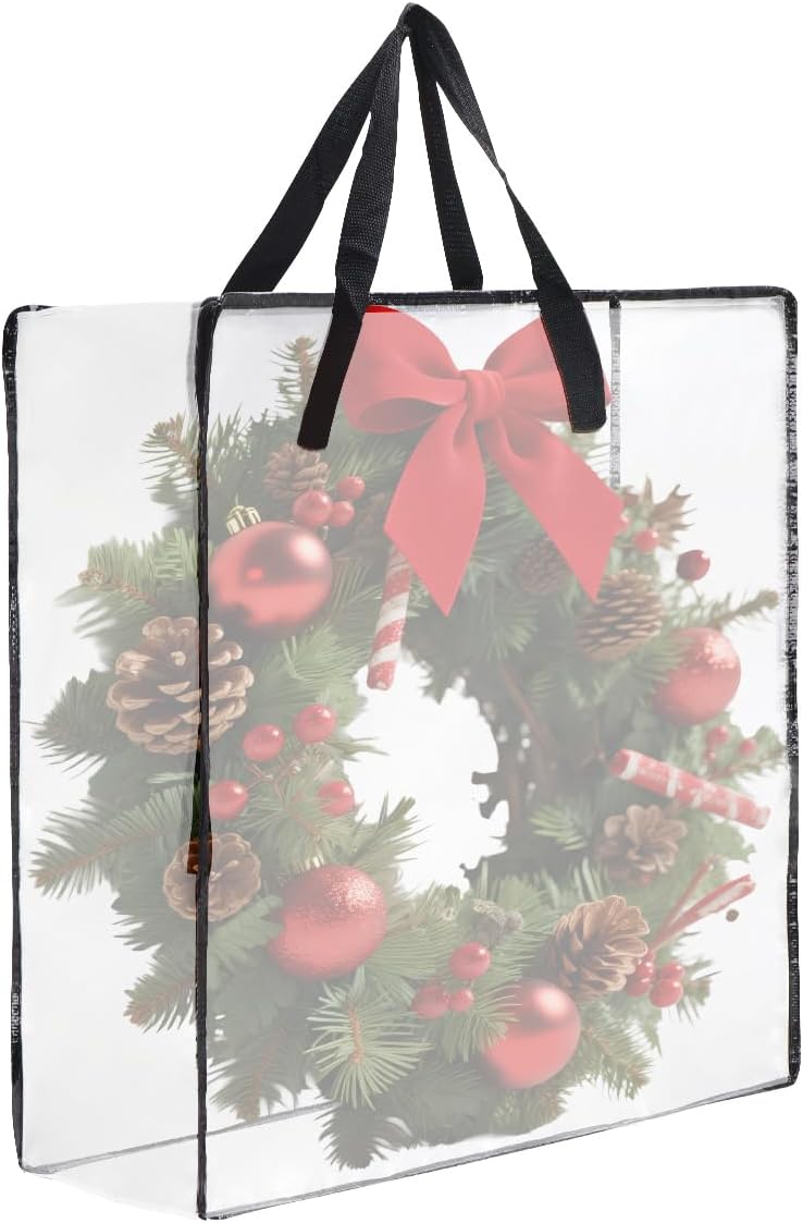Skiennix Wreath Storage Bag - 26 Inch, 95L Container for Seasonal Decorations & Bedding