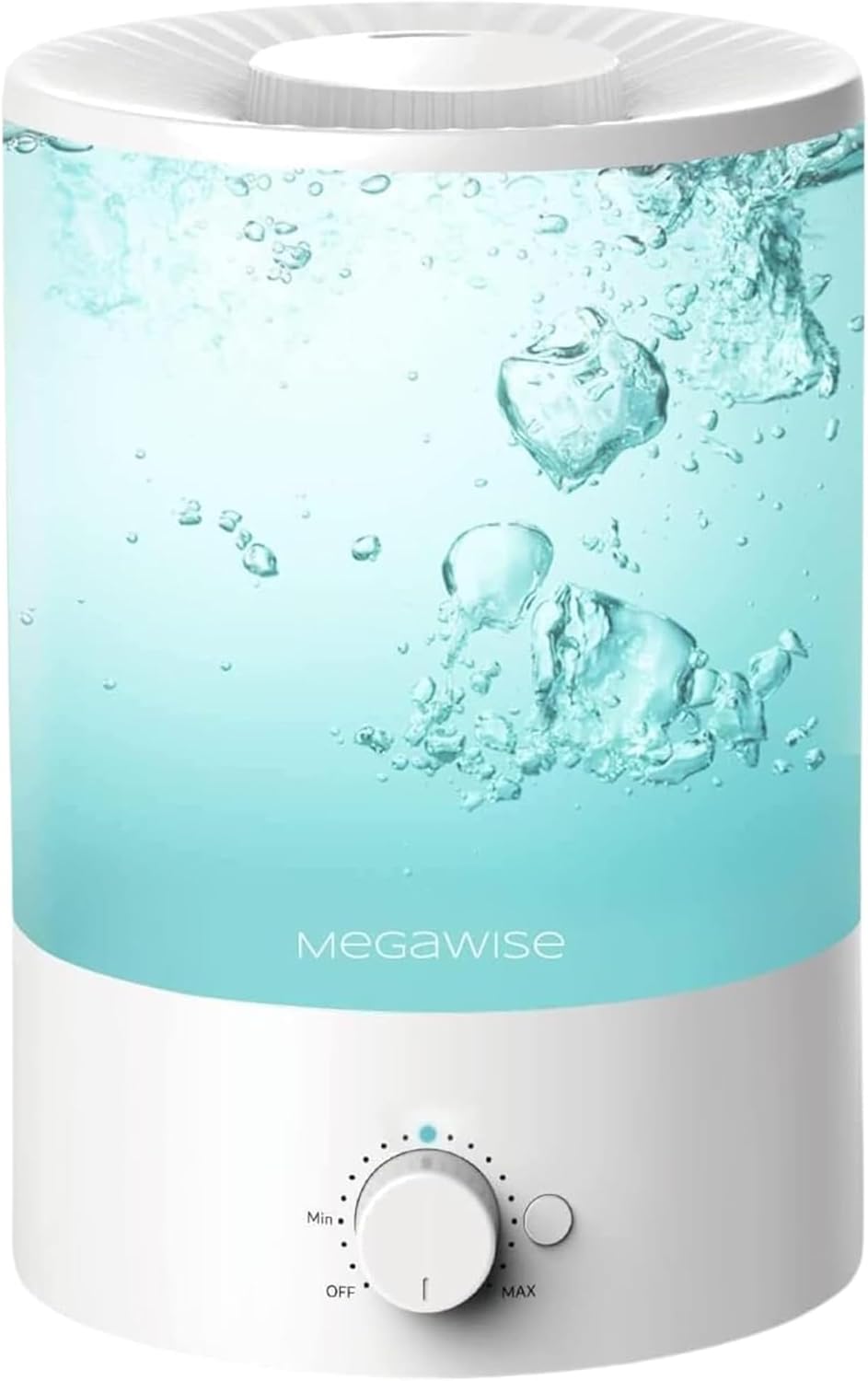 MegaWise Night Light Humidifier - 7-Color Options, 3.5L Capacity, Auto Shutoff & Essential Oil Safe