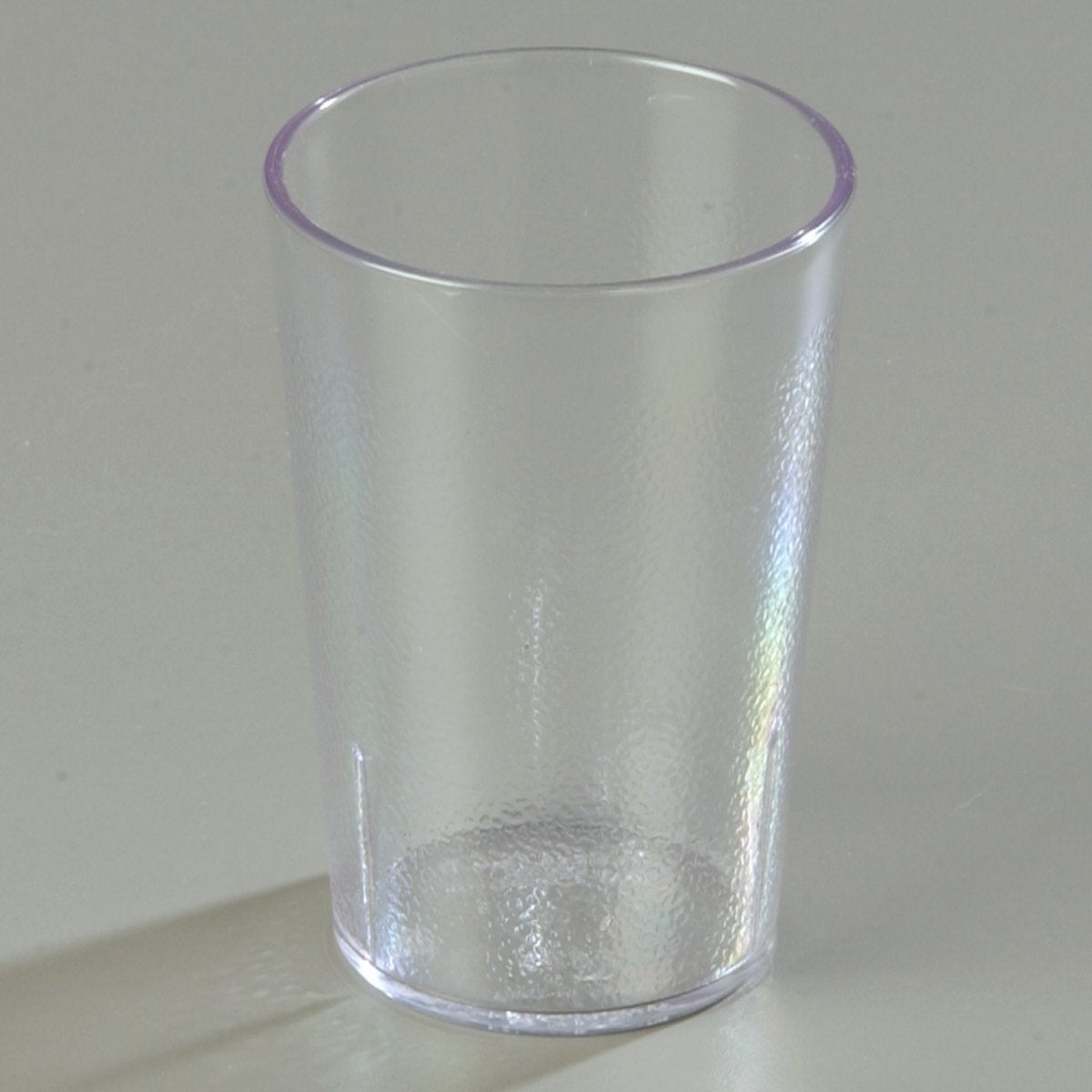 Carlisle FoodService Products Stackable Tumbler Plastic Tumbler for Restaurants, Catering, Kitchens, Plastic, 8.1 Ounces, Clear, (Pack of 72)