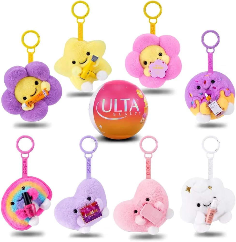 Mini Brands | Ulta Beauty x Pops Plush Keychains - Adorable Collectible Accessories