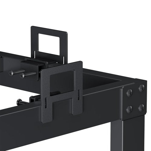 YIADDTION Non Slip Mattress Gaskets for Metal Bed Frame, Mattress Holder in Place Gripper, Adjustable Mattress Retainer Bar, Keep Mattress from Sliding Gripper, 4 PCS, Black
