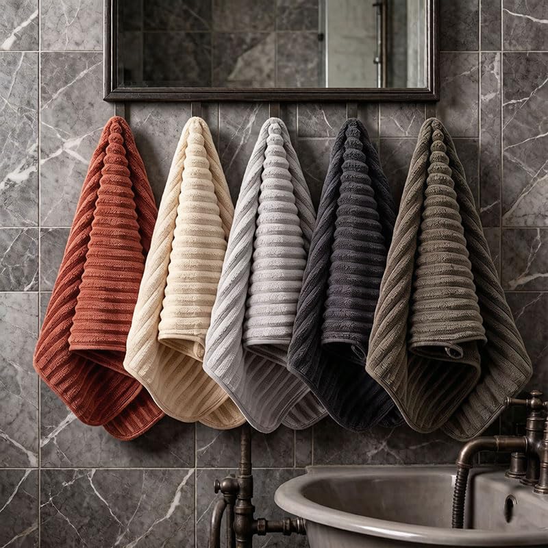 Bedvcaty 3-Piece Microfiber Bath Towel Set, Ultra Soft Quick-Dry, 14x30 In